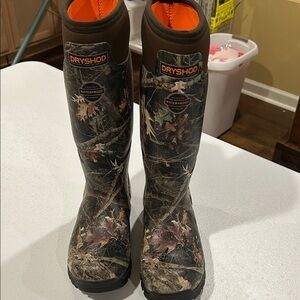 Dryshod Mens Waterproof Camo Boots- Brown/Orange/Green